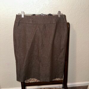 New York Clothing Co., Size 8, Brown A-Line Skirt